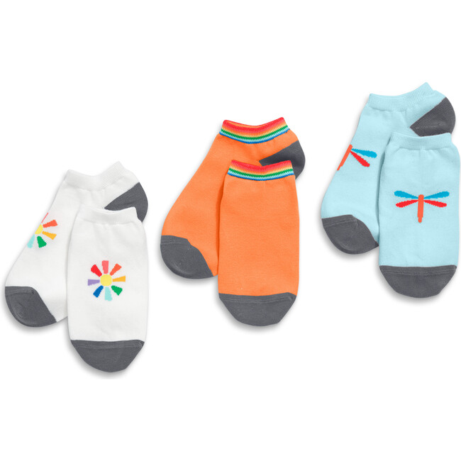 Ankle Sock 3-Pack In Backyard Mix, Sun Block Mix