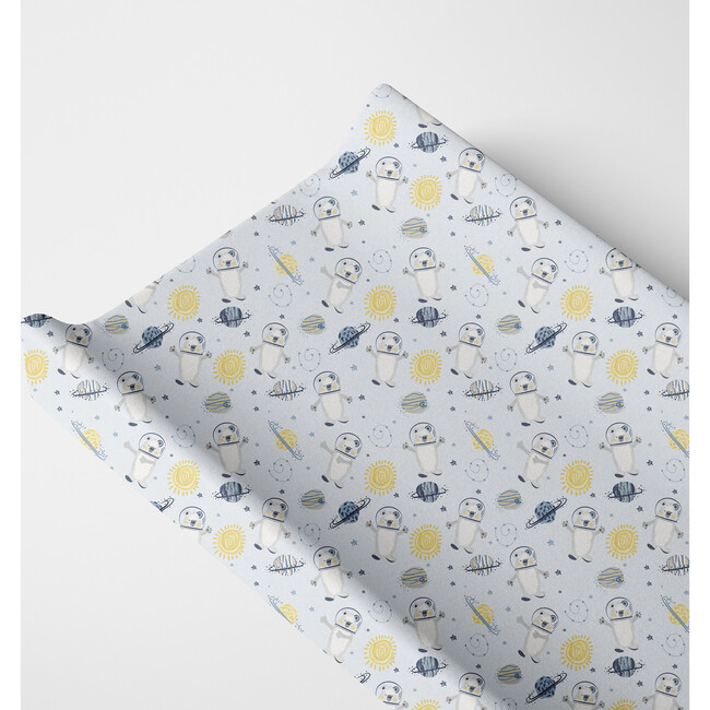 Print Organic Changing Pad Cover, Space Bears - Changing Pads - 4