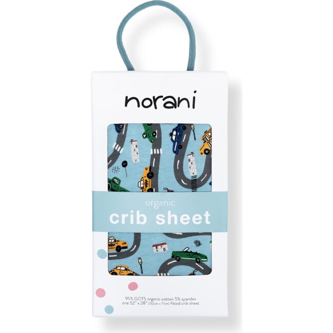 Print Organic Crib Sheet, Cars - Crib Sheets - 3