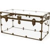 Rhino XXL Acrylic Trunk, Antique Brass Trim - Storage - 1 - thumbnail