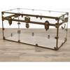 Rhino XXL Acrylic Trunk, Antique Brass Trim - Storage - 3