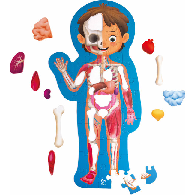 Human Body Jigsaw Puzzle, 60 Oversized Pieces