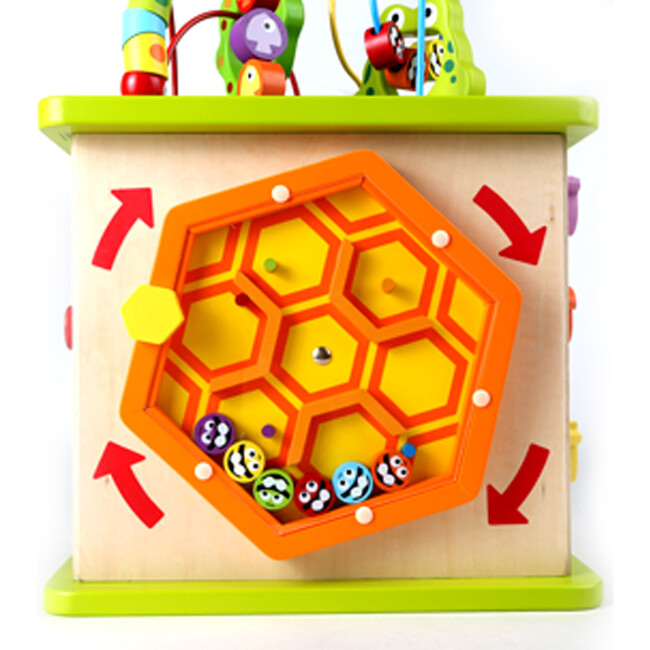 Country Critters 5-Sided Wooden Play Cube for Toddlers - Puzzles - 4