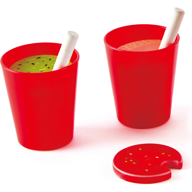 Smoothie Blender Wooden Kitchen Accessory Playset - Play Food - 4