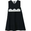 Lucy dress , black/off-white - Dresses - 1 - thumbnail