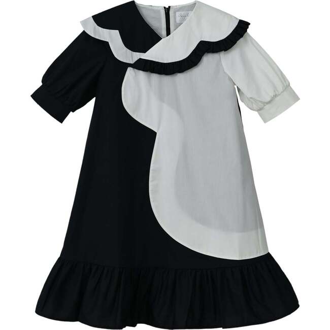 Lily dress , black/off-white
