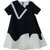 Lola dress , black/off-white - Dresses - 1 - thumbnail