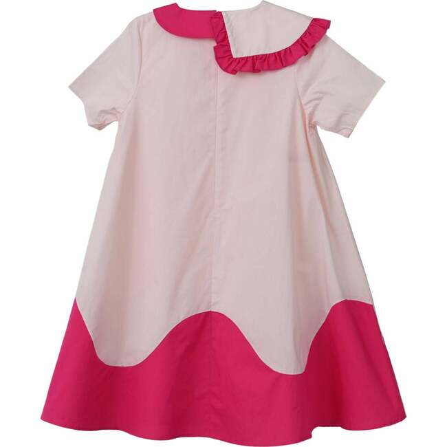 Lola dress , blush pink/hot pink