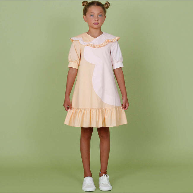 Lily dress , cantaloupe/blush pink - Dresses - 3