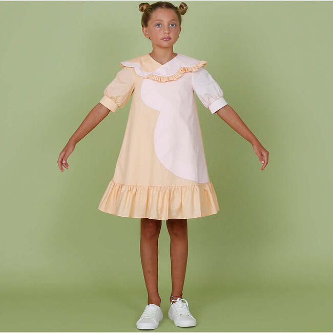 Lily dress , cantaloupe/blush pink - Dresses - 4