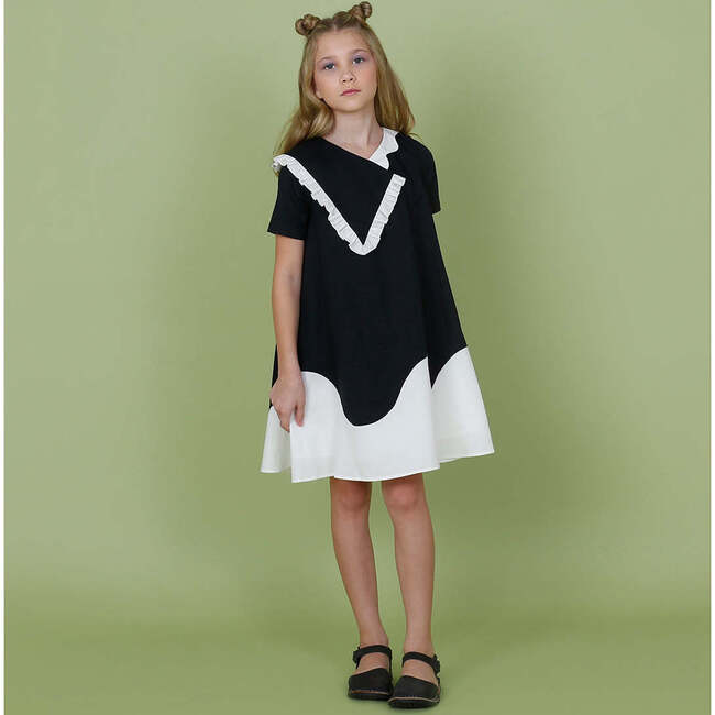 Lola dress , black/off-white - Dresses - 5