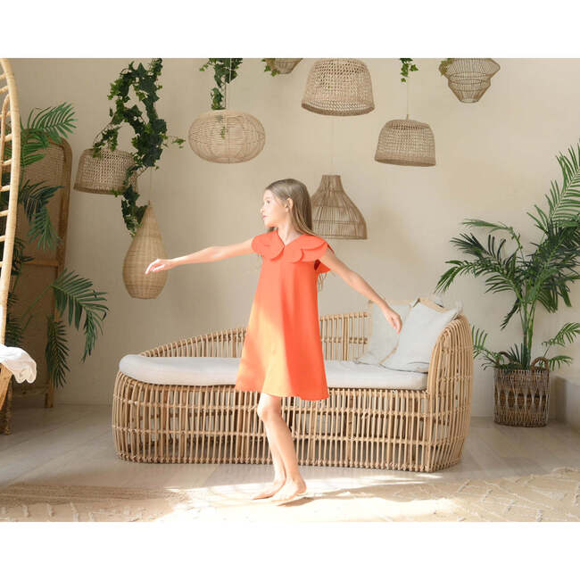 Hannah dress , scarlet orange - Dresses - 3