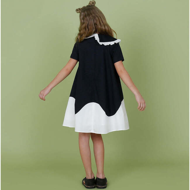 Lola dress , black/off-white - Dresses - 6