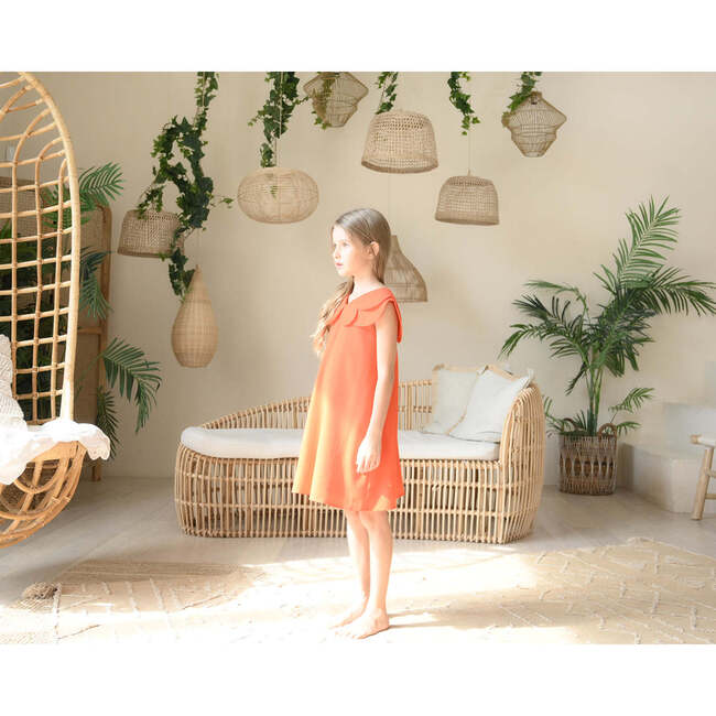 Hannah dress , scarlet orange - Dresses - 4