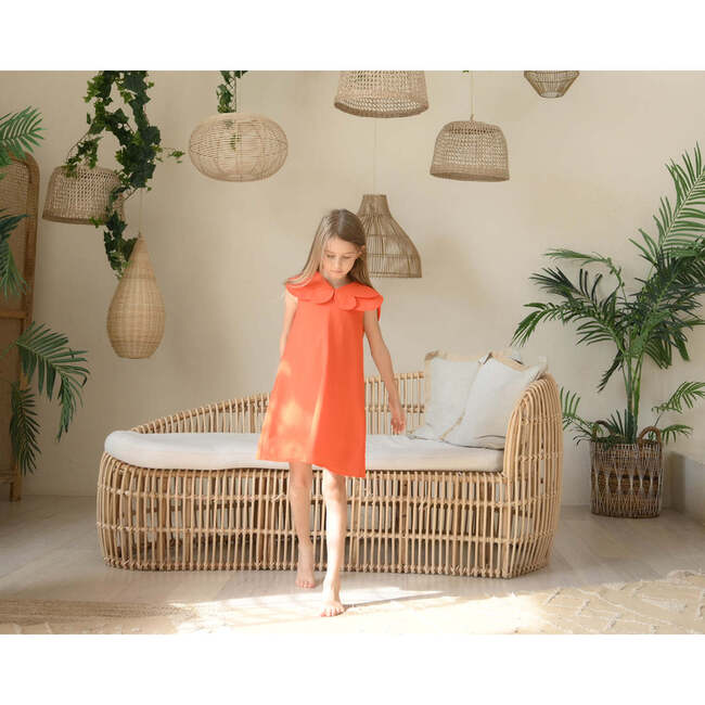 Hannah dress , scarlet orange - Dresses - 5