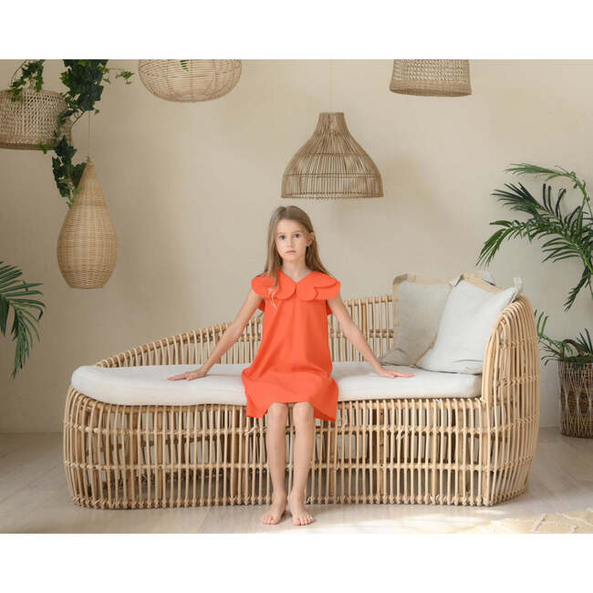 Hannah dress , scarlet orange - Dresses - 7
