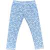 Logan UV Regular & Swim Leggings, Ditsy Tropical Blue - Leggings - 1 - thumbnail