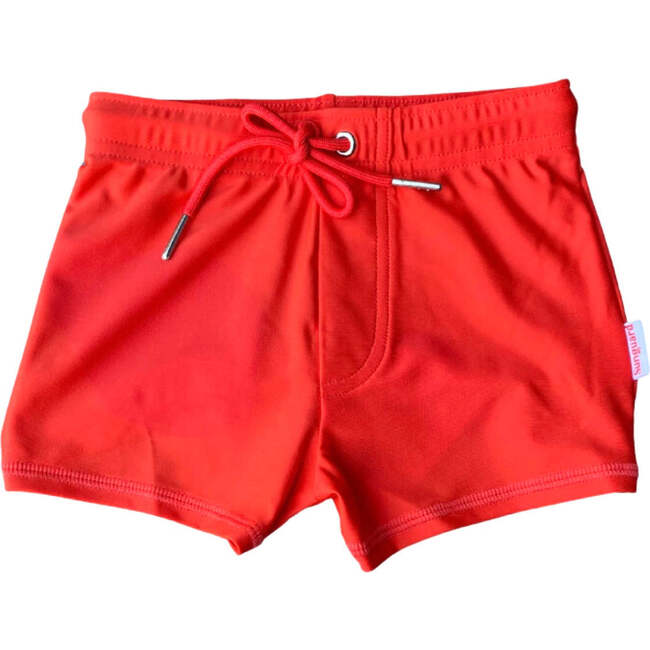Ray UPF 50+ Swim Shorts, Red
