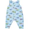 VINTAGE PLANES SLVLESS ROMPER, Blue - Rompers - 1 - thumbnail