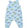 VINTAGE PLANES SLVLESS ROMPER, Blue - Rompers - 2
