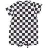 CHECKERBOARD POLO SHORTIE, Black - Rompers - 2