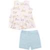 BIKES PINK PEPLUM TANK TOP AND BIKER SHORT, Pink - Mixed Apparel Set - 1 - thumbnail