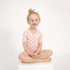 CHECKERBOARD PINK SHORT LOUNGE WEAR SET, Pink - Mixed Apparel Set - 2