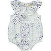 Taylor Ruffle Neck Sleeveless Bubble, Blue Fish - Onesies - 1 - thumbnail