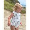 Taylor Ruffle Neck Sleeveless Bubble, Blue Fish - Onesies - 3