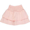 Nora 2-Tired Smocked Waist Skort, Pink - Shorts - 1 - thumbnail