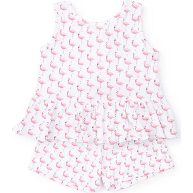 Poppy Girls' Short Set, Fabulous Flamingos