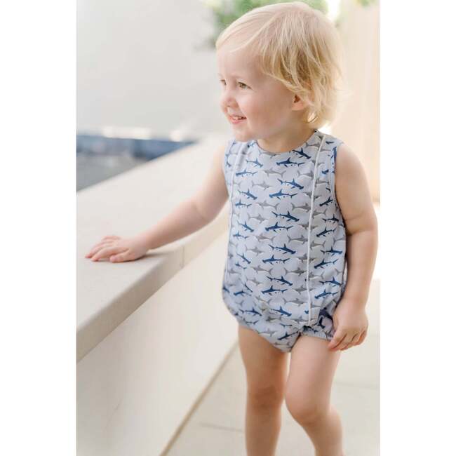 Reid Boys' Bubble, Swimming  Sharks - Onesies - 3