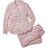 Women's Pajama Set, Fleurs de Rose - Pajamas - 1 - thumbnail