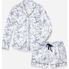 Women's Long Sleeve Short Set, Timeless Toile - Pajamas - 1 - thumbnail