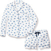 Women's Long Sleeve Short Set, Equestrian - Pajamas - 1 - thumbnail