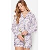 Women's Long Sleeve Short Set, Timeless Toile - Pajamas - 2