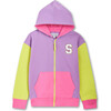 Colorblock Zip Hoodie Sweatshirt, Multi - Sweatshirts - 1 - thumbnail