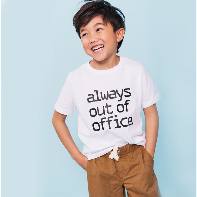 Always Out Of Office Tee, White - T-Shirts - 2