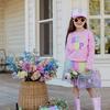 Hip Hop Patch L/S Sweatshirt, Lt Pink - Sweatshirts - 2