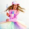 Hip Hop Patch L/S Sweatshirt, Lt Pink - Sweatshirts - 5