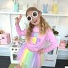 Hip Hop Patch L/S Sweatshirt, Lt Pink - Sweatshirts - 7