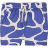 Seaqual Recycled Polyester Spotted Giraffe Kid Swim Trunks, Natural - Swim Trunks - 1 - thumbnail