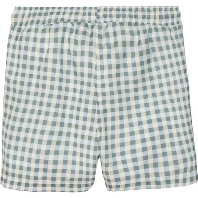 Seaqual Recycled Polyester Gingham Baby Swim Trunks, Natural - Swim Trunks - 2