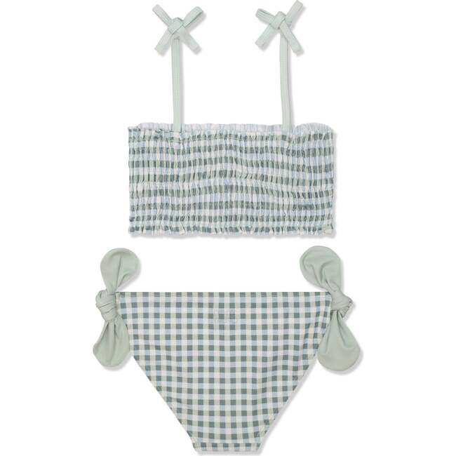 Recycled Polyester Gingham Girl Bikini, Blue - Two Pieces - 2