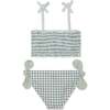 Recycled Polyester Gingham Girl Bikini, Blue - Two Pieces - 2