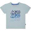 Recycled Cotton Wild Kid T-Shirt, Blue - T-Shirts - 1 - thumbnail