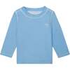 Recycled Polyester Baby Rashguard, Blue - Rash Guards - 1 - thumbnail