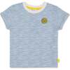 Recycled Cotton Stripes Kid T-Shirt, Natural - T-Shirts - 1 - thumbnail