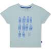 Recycled Cotton Ten Bottle Kid T-Shirt, Blue - T-Shirts - 1 - thumbnail