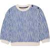 Recycled Cotton Stripes Kid Sweatshirt, Natural - Sweatshirts - 1 - thumbnail